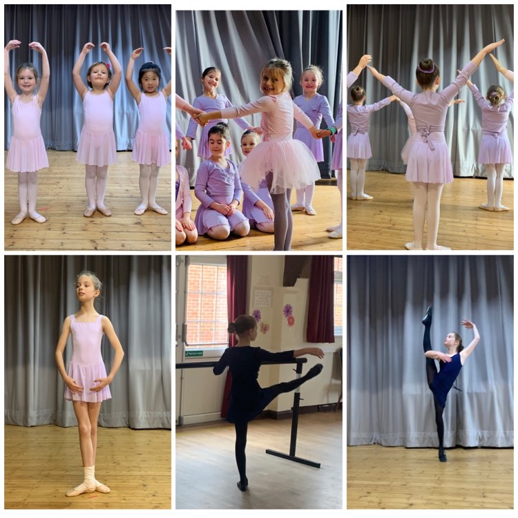 Ballet school collage